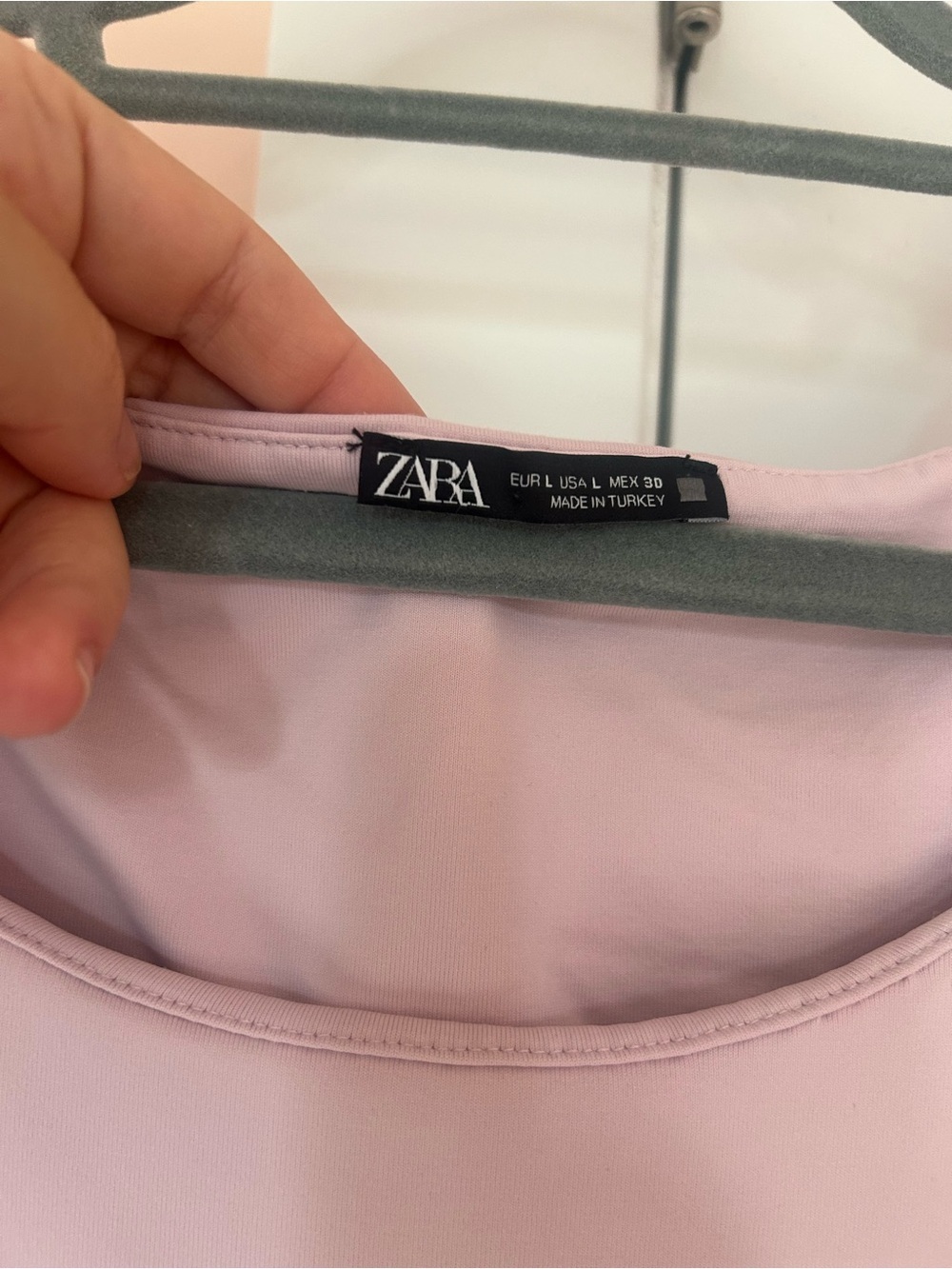 Zara double layer tank top size L light pink - Picture 2 of 4